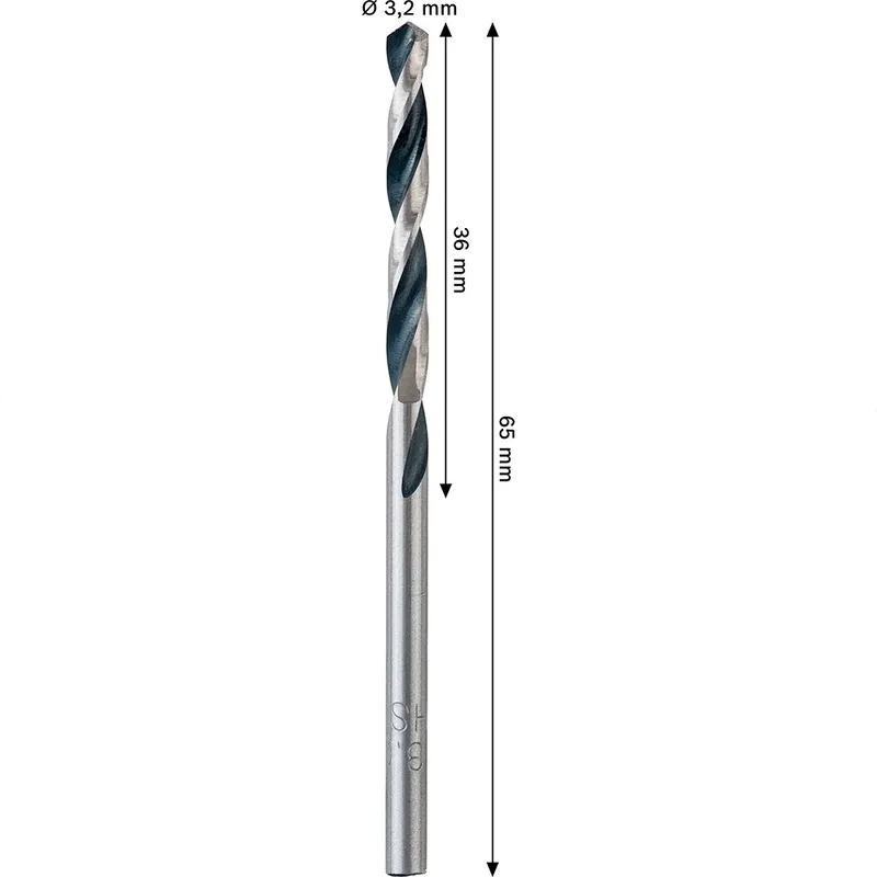 Metal Hss Pointteq 3.2 Mm Metaalboor 2 Eenheden by Bosch Professional – product image 2 of 6