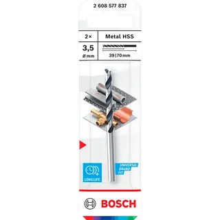 Metal Hss Pointteq 3.5 Mm Metaalboor 2 Eenheden by Bosch Professional – product image 1 of 6