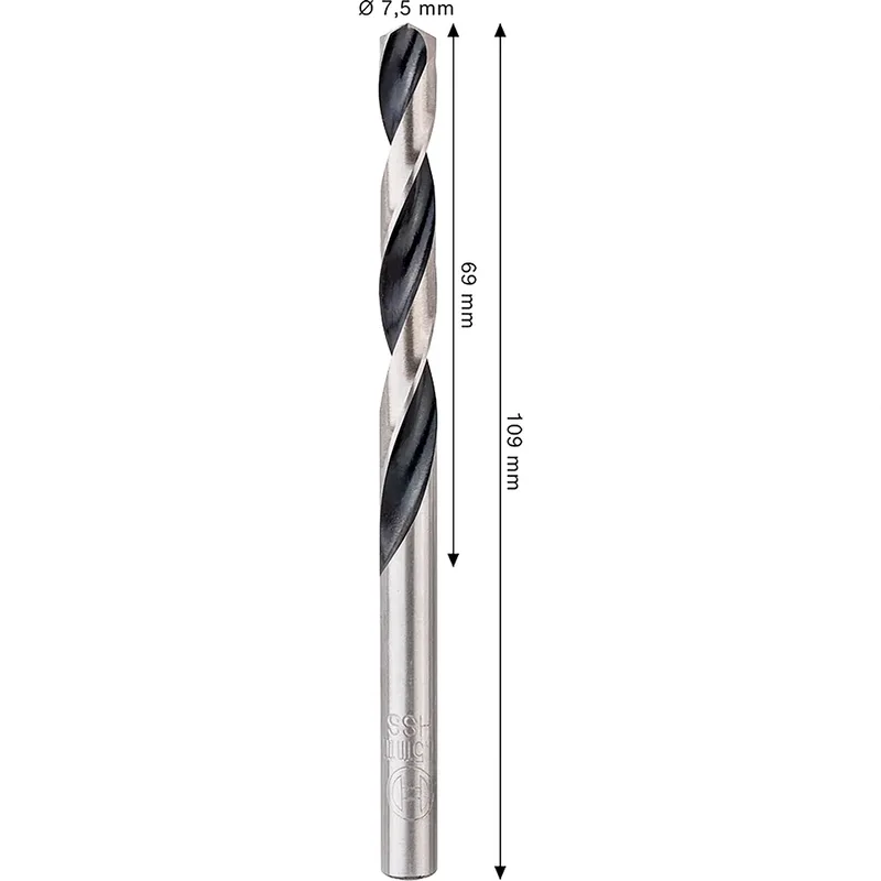 Metal Hss Pointteq 7.5 Mm Metaalboor de Bosch – image du produit 2 sur 2