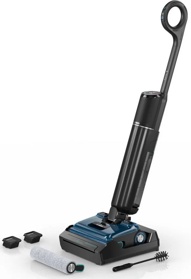 Nass-Trocken-Sauger OneFlow Serie 6 BHF61BM/BHF61BS, Selbstreinigung, 24.000 PA Saugkraft, Saugen & Wischen in einem, Anti-Haarverwicklung de Bosch Home & Garden, Noir – image du produit