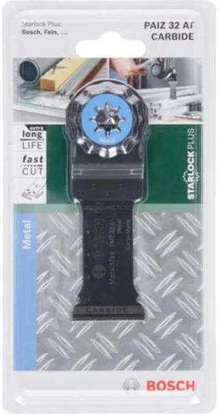 PAIZ 32 AT Carbide invalzaagblad - 32 x 50 mm - Voor metaal de Bosch Professional – image du produit 1 sur 2