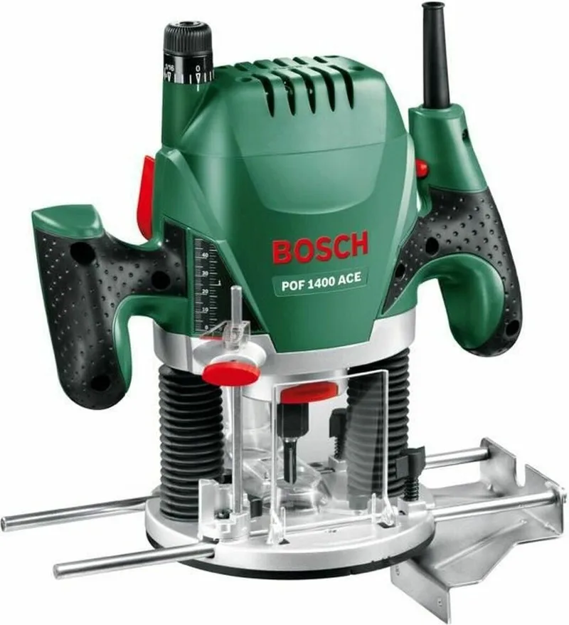 POF 1400 ACE Bovenfrees - op snoer - 650 W van Bosch, Groen – productafbeelding 1 van 5