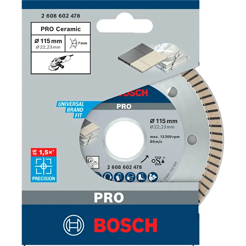 Pro Ceramic Diamond 115 X 22.23 Mm Diamantdoorslijpschijf von Bosch Professional – Produktbild 3 von 3