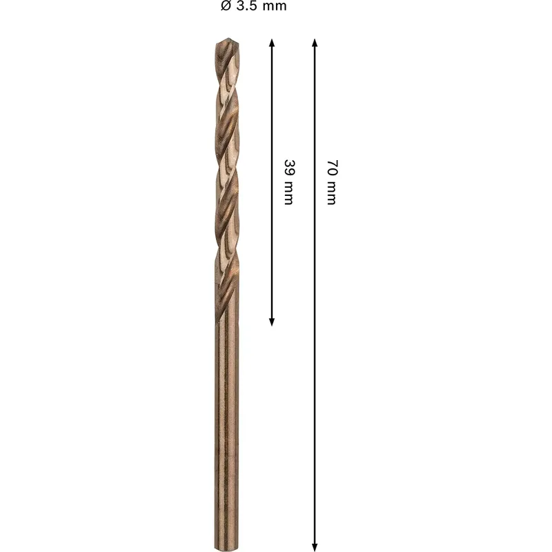 Pro Hss-co Din 338 3.5x39x70 Metaalboor von Bosch Professional – Produktbild 2 von 6