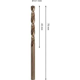 Pro Hss-co Din 338 4.1x43x75 Metaalboor de Bosch Professional – image du produit 2 sur 2