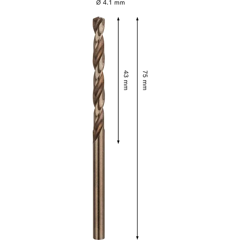 Pro Hss-co Din 338 4.1x43x75 Metaalboor de Bosch Professional – image du produit 2 sur 2