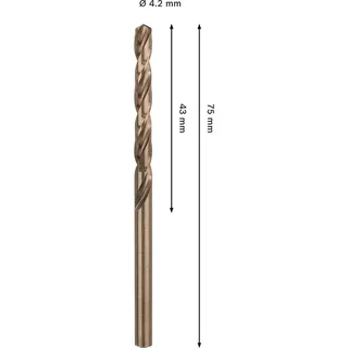Pro Hss-co Din 338 4.2x43x75 Metaalboor by Bosch Professional – product image 2 of 6