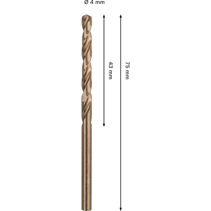 Pro Hss-co Din 338 4x43x75 Metaalboor von Bosch – Produktbild 2 von 6