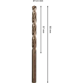 Pro Hss-co Din 338 5.5x57x93 Metaalboor von Bosch Professional – Produktbild 2 von 6