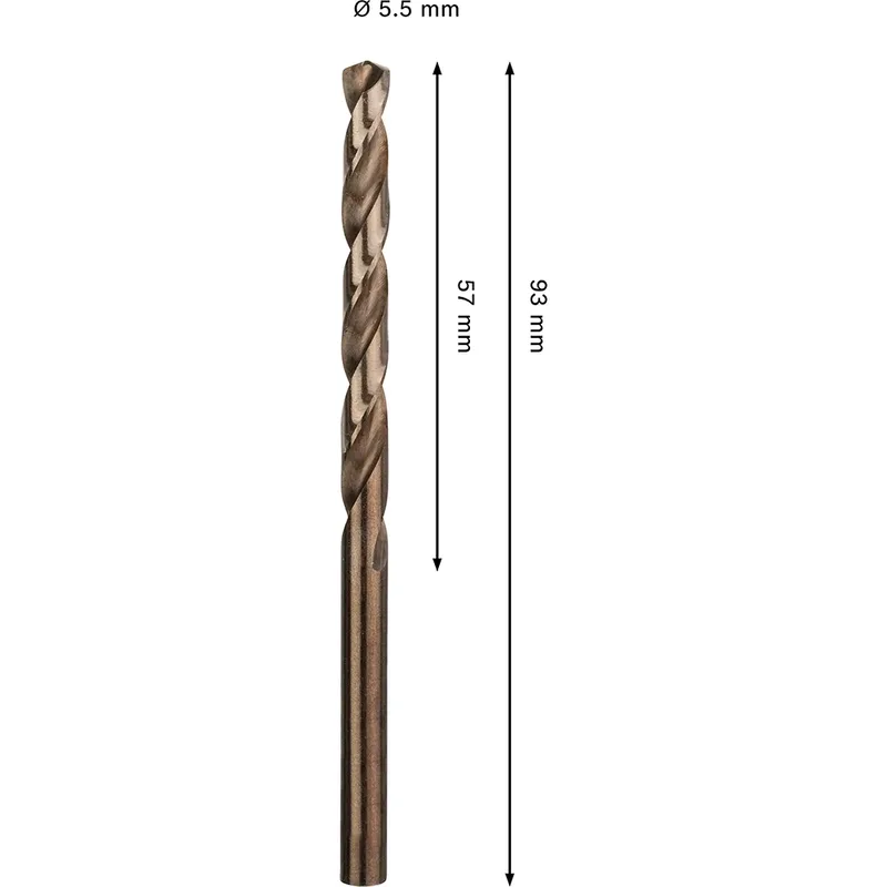 Pro Hss-co Din 338 5.5x57x93 Metaalboor von Bosch Professional – Produktbild 2 von 6