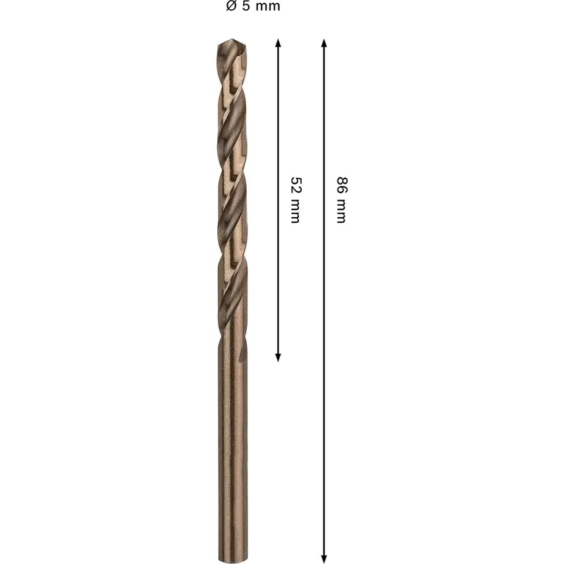 Pro Hss-co Din 338 5x52x86 Metaalboor by Bosch – product image 2 of 6