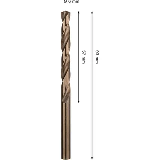 Pro Hss-co Din 338 6x57x93 Metaalboor von Bosch Professional – Produktbild 2 von 6