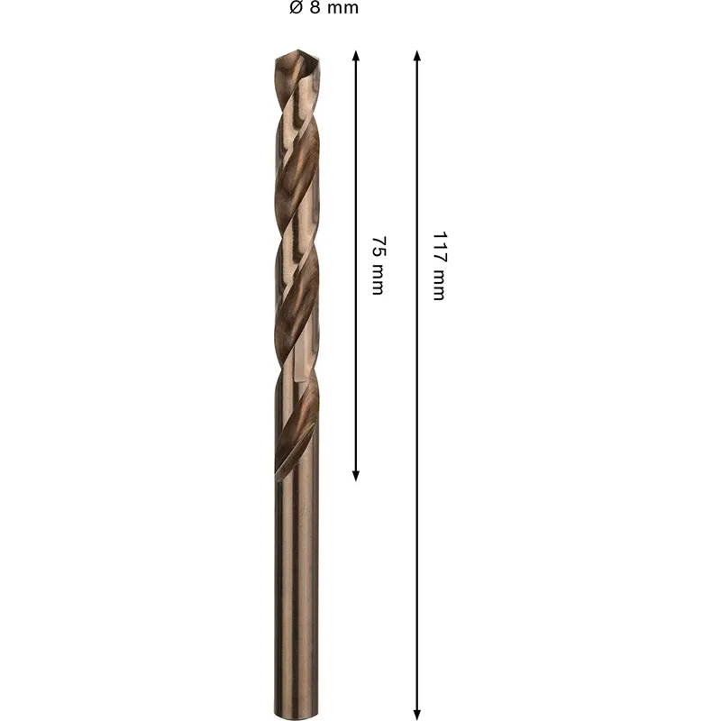 Pro Hss-co Din 338 8x75x117 Metaalboor von Bosch Professional – Produktbild 2 von 6