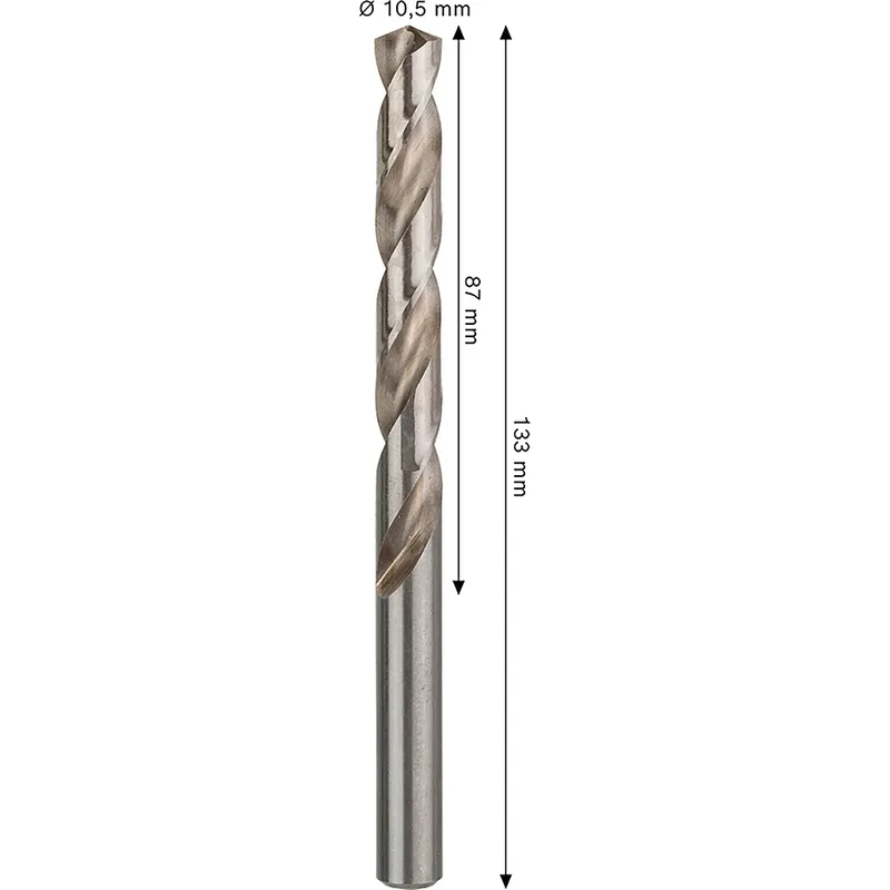 Pro Hss-g Din 338 10.5x87x133 Metaalboor by Bosch Professional – product image 2 of 2