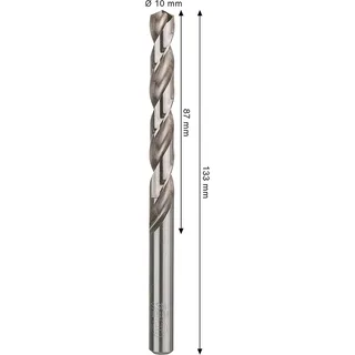 Pro Hss-g Din 338 10x87x133 Metaalboor von Bosch Professional – Produktbild 2 von 2