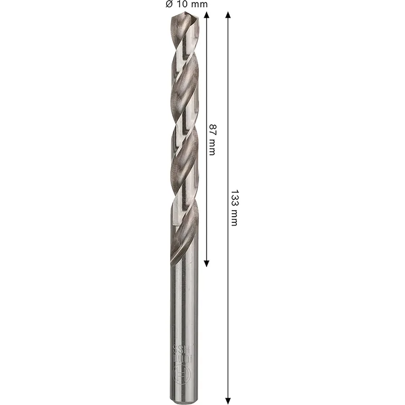 Pro Hss-g Din 338 10x87x133 Metaalboor von Bosch Professional – Produktbild 2 von 2