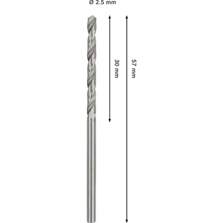 Pro Hss-g Din 338 2.5x30x57 Metaalboor 2 Eenheden by Bosch Professional – product image 2 of 6