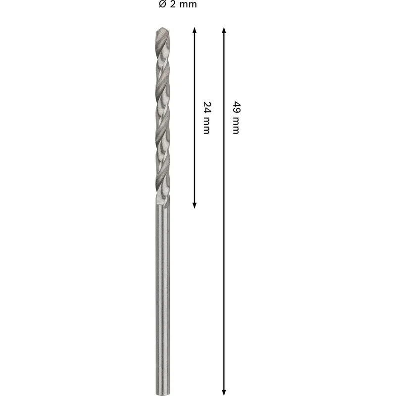 Pro Hss-g Din 338 2x24x49 Metaalboor 2 Eenheden de Bosch Professional – image du produit 2 sur 6