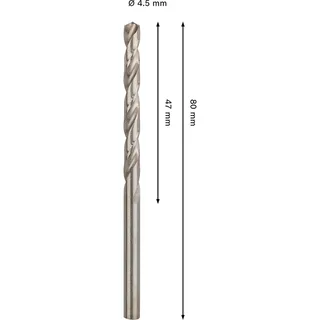 Pro Hss-g Din 338 4.5x47x80 Metaalboor by Bosch Professional – product image 2 of 6