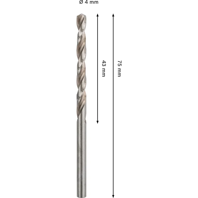 Pro Hss-g Din 338 4x43x75 Metaalboor 2 Eenheden von Bosch Professional – Produktbild 2 von 6