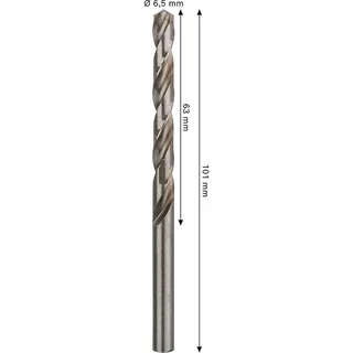 Pro Hss-g Din 338 6.5x63x101 Metaalboor by Bosch Professional – product image 2 of 2