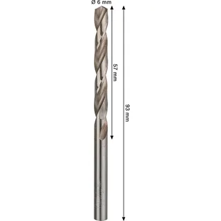 Pro Hss-g Din 338 6x57x93 Metaalboor von Bosch – Produktbild 2 von 6