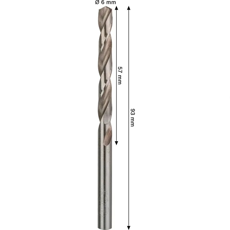 Pro Hss-g Din 338 6x57x93 Metaalboor von Bosch – Produktbild 2 von 6