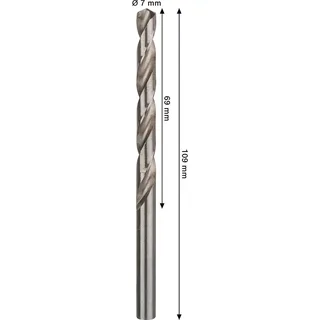 Pro Hss-g Din 338 7x69x109 Metaalboor von Bosch Professional – Produktbild 2 von 6