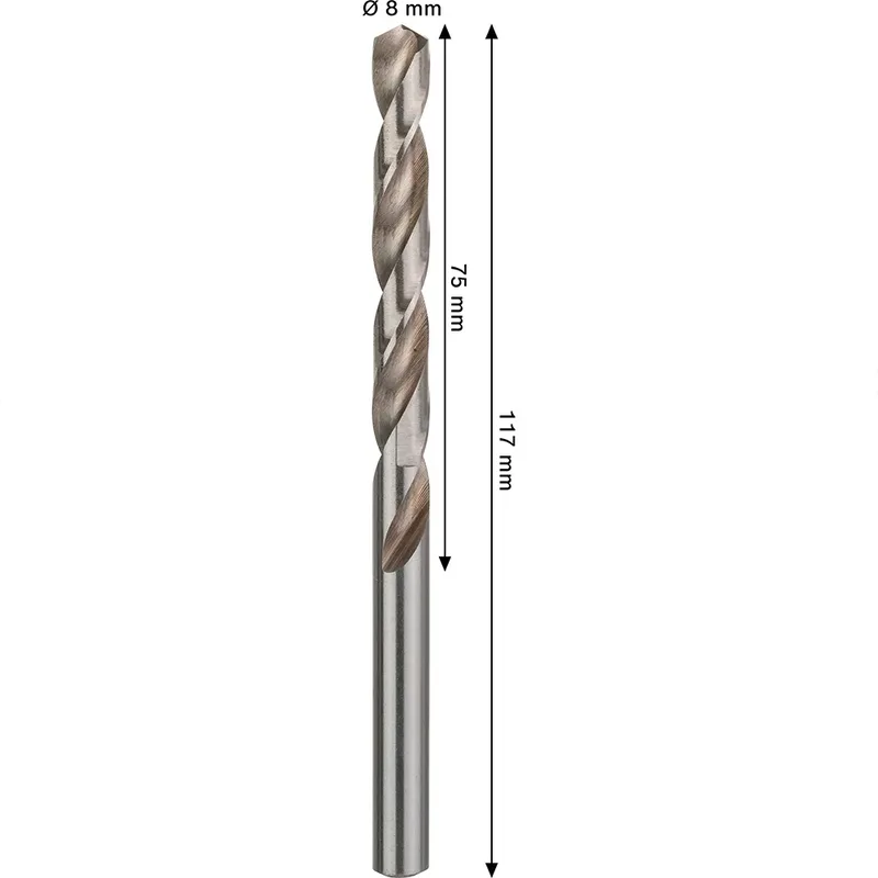 Pro Hss-g Din 338 8x75x117 Metaalboor von Bosch Professional – Produktbild 2 von 6