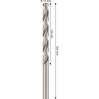 Pro Hss-g Din 340 12x134x205 Metaalboor von Bosch Professional – Produktbild 2 von 2