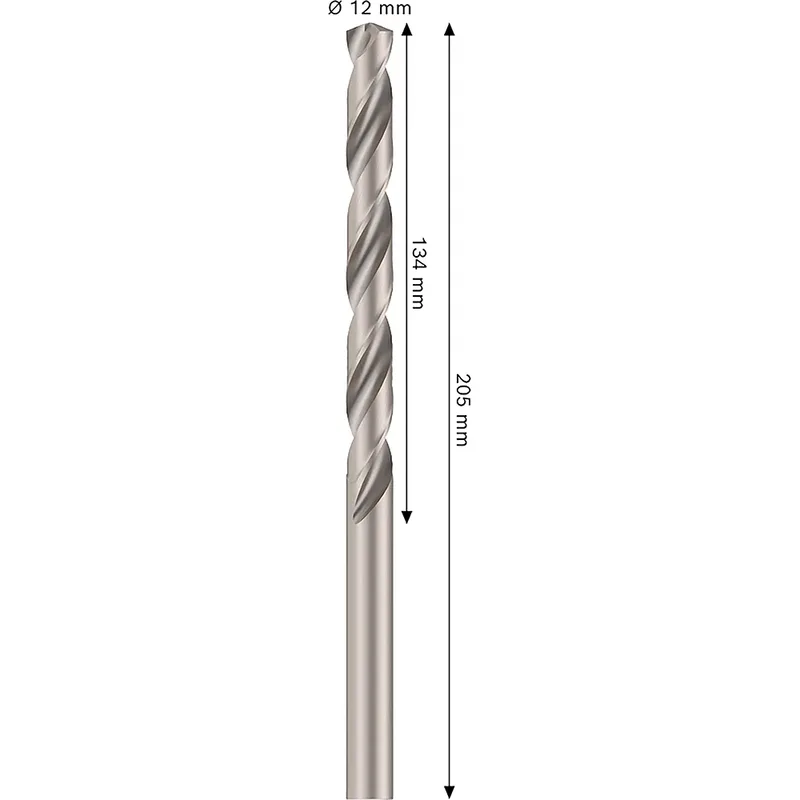 Pro Hss-g Din 340 12x134x205 Metaalboor von Bosch Professional – Produktbild 2 von 2