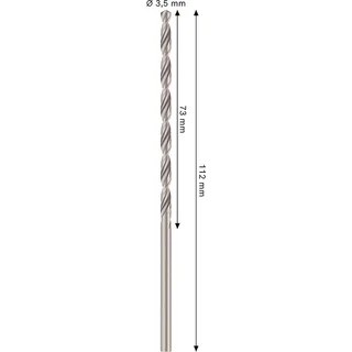 Pro Hss-g Din 340 3.5x73x112 Metaalboor von Bosch Professional – Produktbild 2 von 2