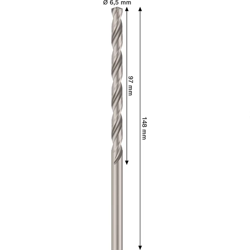 Pro Hss-g Din 340 6.5x97x148 Metaalboor von Bosch Professional – Produktbild 2 von 6