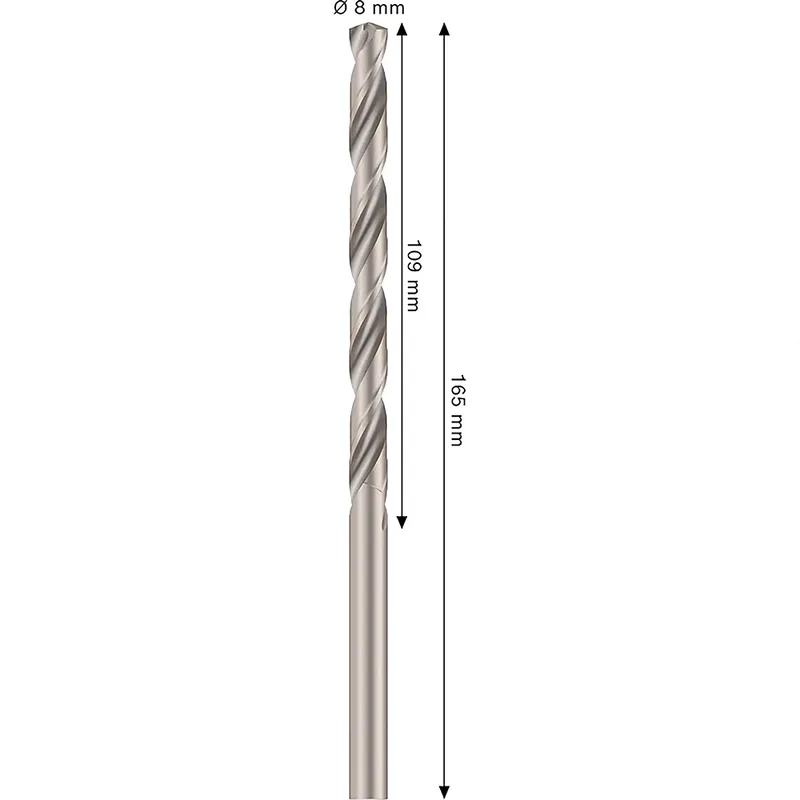 Pro Hss-g Din 340 8x109x165 Metaalboor by Bosch Professional – product image 2 of 2
