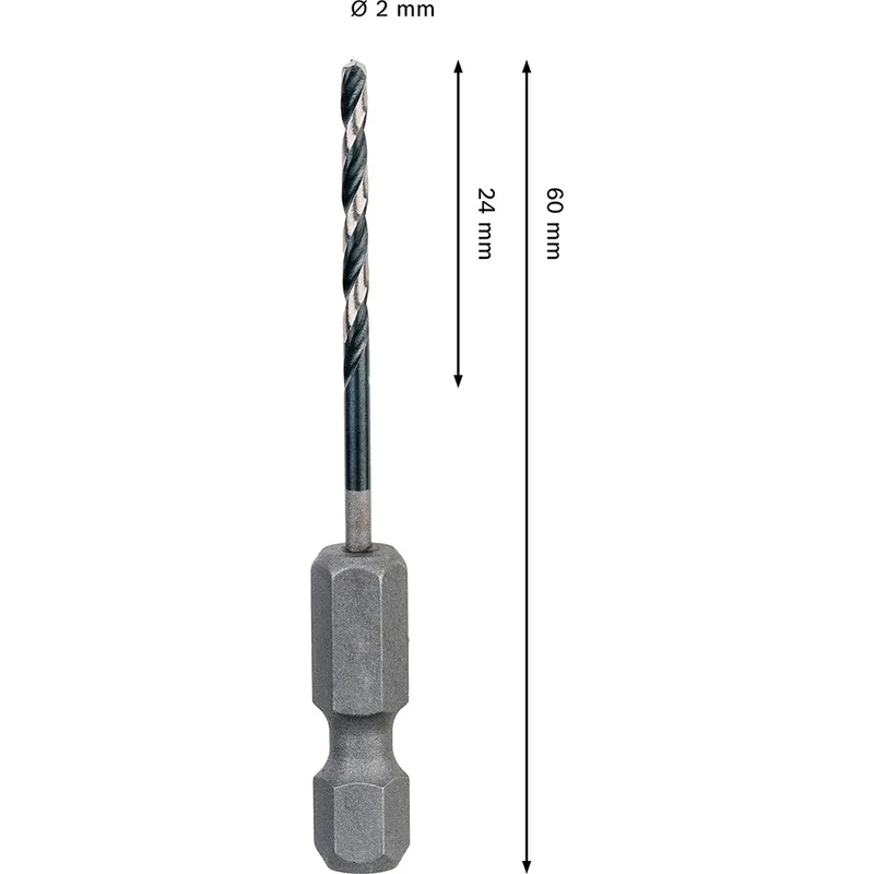Pro Hss Impact 2.0x24x60 Metaalboor by Bosch – product image 2 of 6