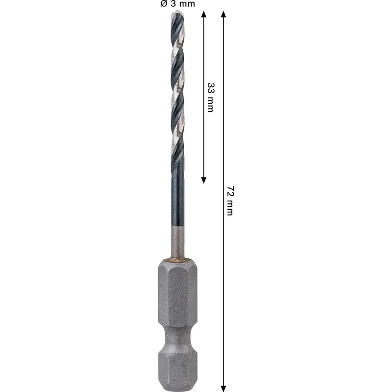 Pro Hss Impact 3.0x33x72 Metaalboor van Bosch – productafbeelding 2 van 6