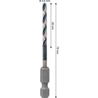 Pro Hss Impact 3.5x39x79 Metaalboor by Bosch – product image 2 of 6