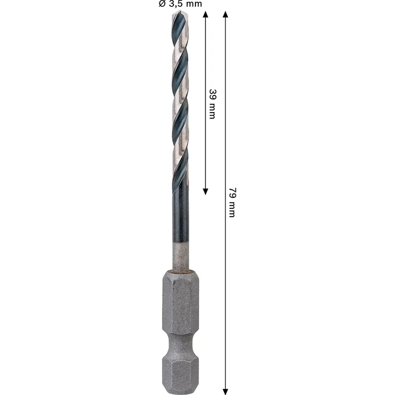 Pro Hss Impact 3.5x39x79 Metaalboor by Bosch – product image 2 of 6