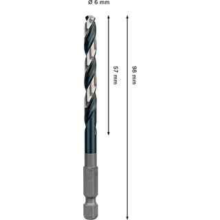Pro Hss Impact 6.0x57x98 Metaalboor van Bosch – productafbeelding 2 van 6