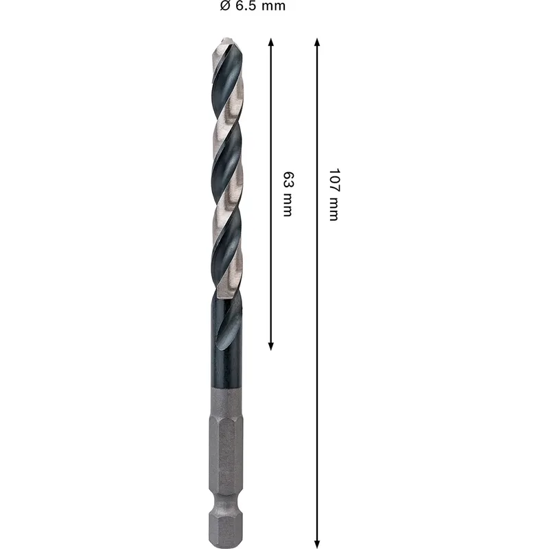 Pro Hss Impact 6.5x63x107 Metaalboor by Bosch – product image 2 of 6