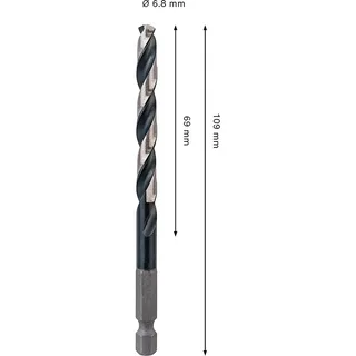 Pro Hss Impact 6.8x69x109 Metaalboor van Bosch – productafbeelding 2 van 2