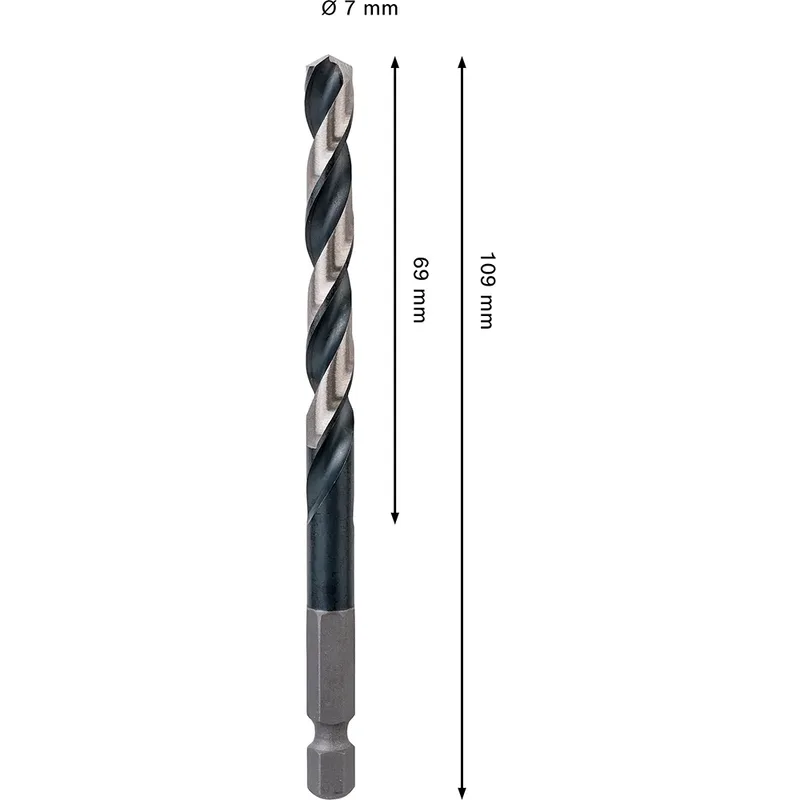 Pro Hss Impact 7.0x69x109 Metaalboor von Bosch – Produktbild 2 von 6