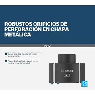 PRO krimptang SF10 CU 10 mm² koper - 2608001158 de Bosch Professional – image du produit 3 sur 4