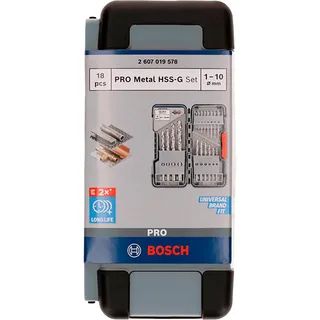 Pro Metal Hss-g Twist Borenset 18 Stukken de Bosch Professional – image du produit 3 sur 3