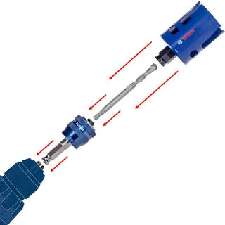 PRO Sheet Metal PC Plus Lochsäge-Set, 20, 25, 64 mm, 8-tlg. by Bosch Professional – product image 2 of 3