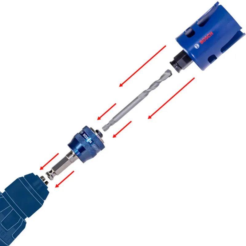 PRO Sheet Metal PC Plus Lochsäge-Set, 20, 25, 64 mm, 8-tlg. by Bosch Professional – product image 2 of 3