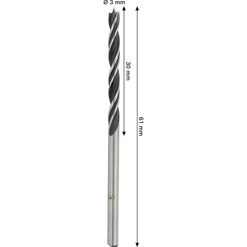 Pro Wood 3x61 Mm Houtboor van Bosch – productafbeelding 2 van 6