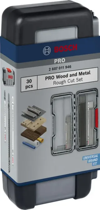 PRO Wood and Metal Rough Cut Stichsägeblatt Set, 100 mm, 30-tlg. by Bosch Professional – product image 3 of 3