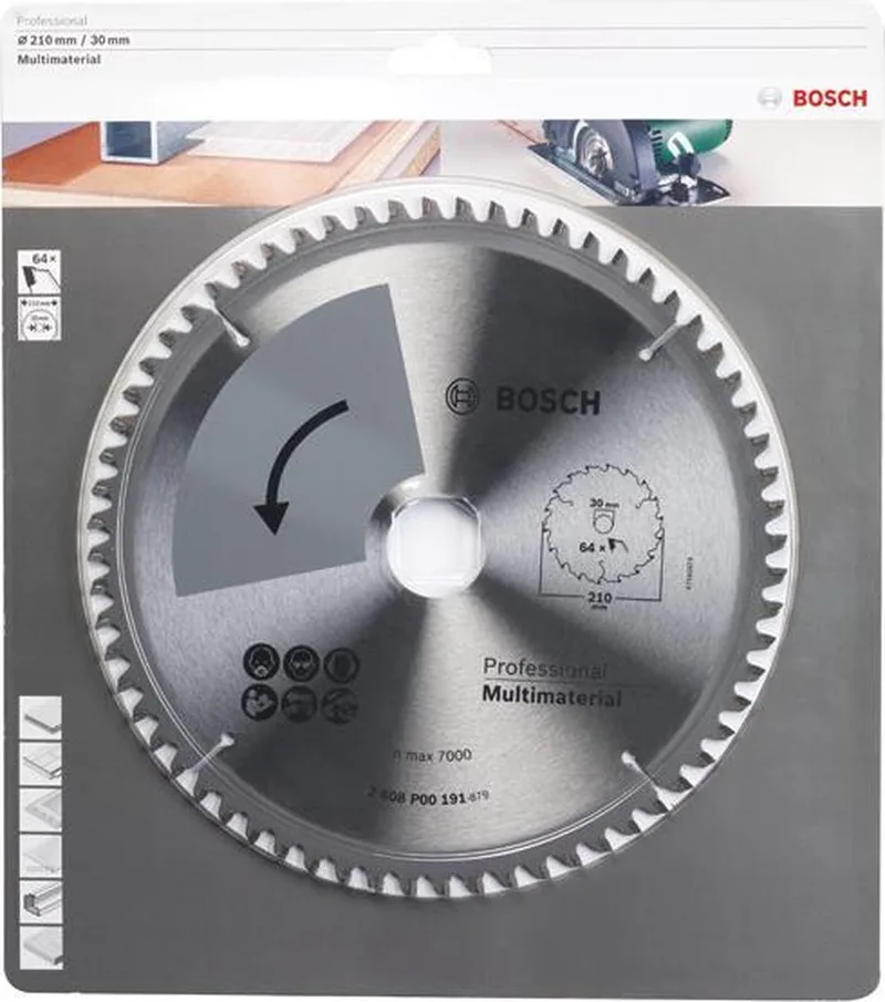 PROF. CIRKELZAAGBLAD SPECIAL 210X2X30/-,T64 (1) de Bosch Professional – image du produit