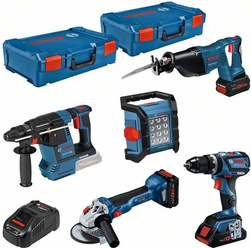 Professional Accu Combiset 5-delig 18V 4.0Ah in L-Boxx - 0615990M2X de Bosch Professional – image du produit